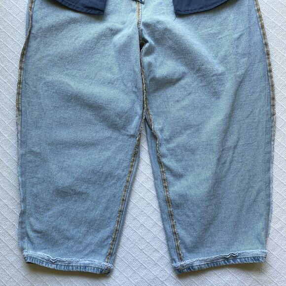 Oliver Logan Harlow High Rise Barrel Crop‎ Jeans Light Wash Denim Size 31 x 22 - Picture 10 of 15